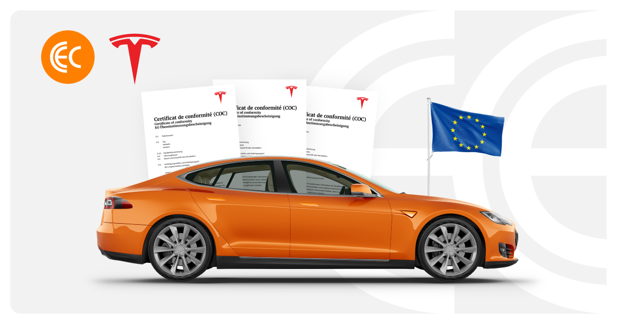 COC Model 3 SR+ 2021 US versus Carte Grise versus Scan My Tesla